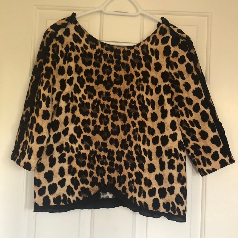 Zara Leopard Print Blouse